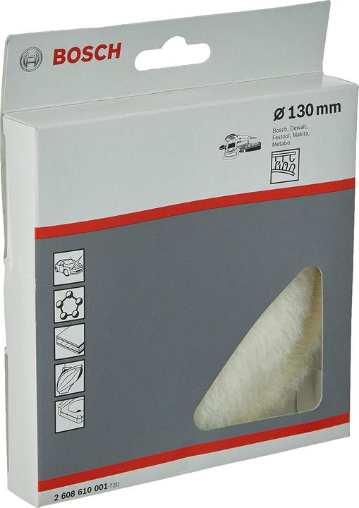 Actual product image Bosch Professional Zubehör Lamb wool hood for orbital sander 2608610001