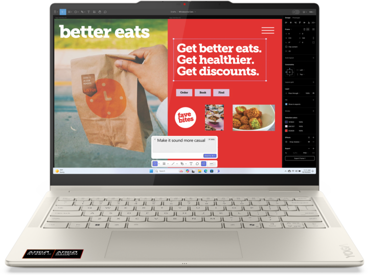 Image du produit Lenovo Yoga 7 2-in-1 (14", AMD Ryzen AI 7 350, 16 Go, 1073.74 Go, DE)