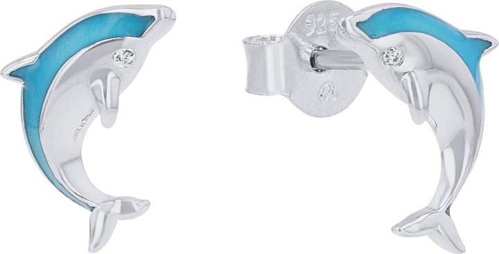 Produktbild Prinzessin Lillifee Ohrschmuck für Mädchen, 925 Sterling Silber, Zirkonia synth. | Delphin (Silber 925)