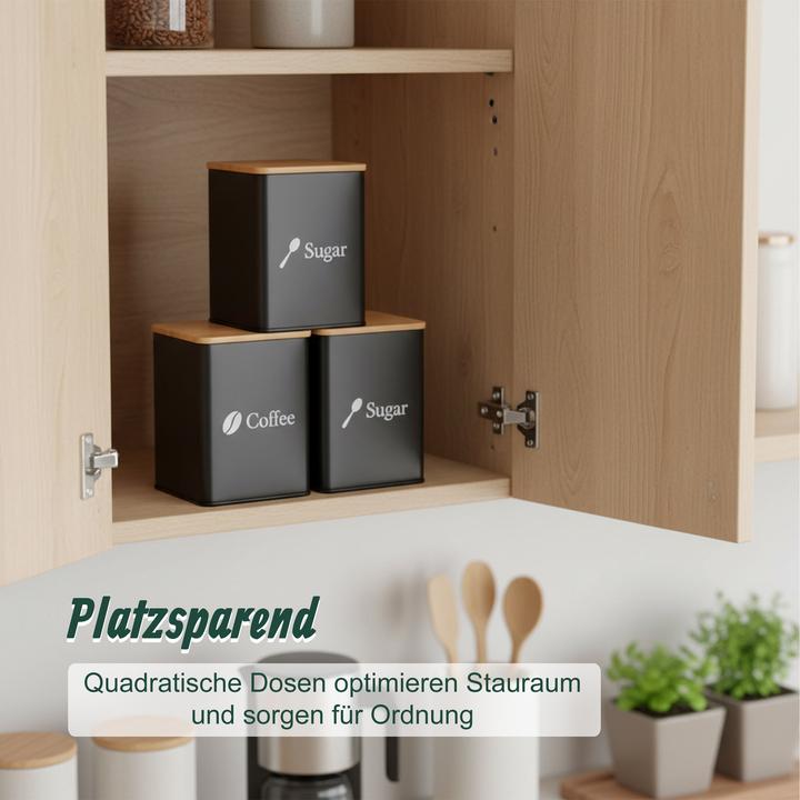 Actual product image Relaxdays 3x storage tins (1.50 l)