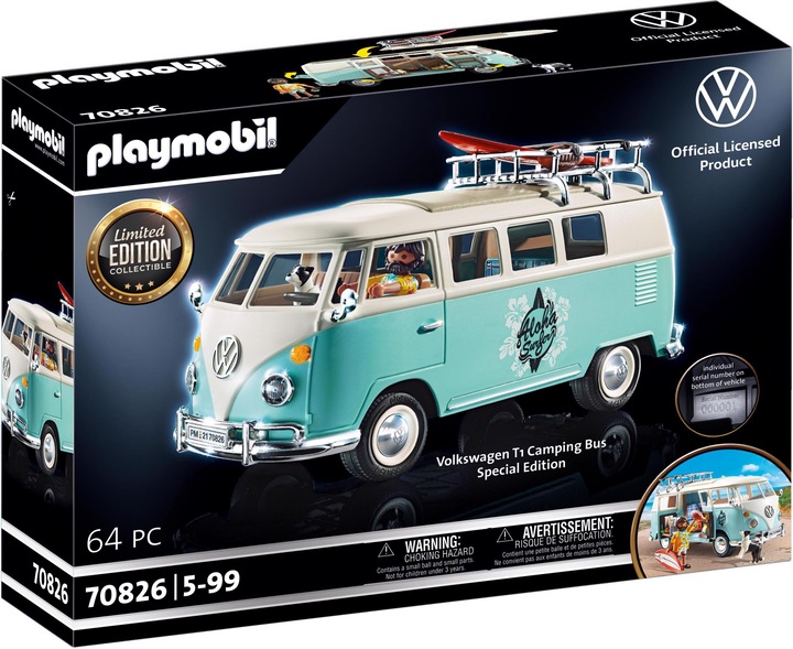 Actual product image Playmobil Volkswagen T1 Camping Bus - Special Edition (70826, Playmobil Volkswagen)