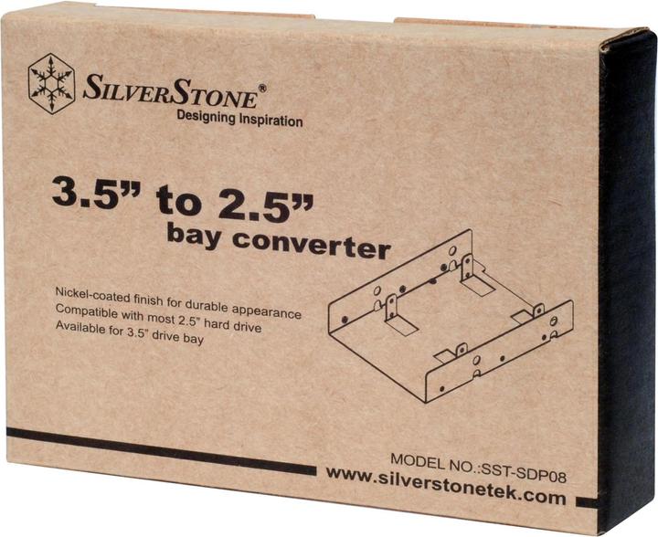 Produktbild Silverstone SST-SDP08 Bay Converter 3.5 to 2x 2.5 Zoll