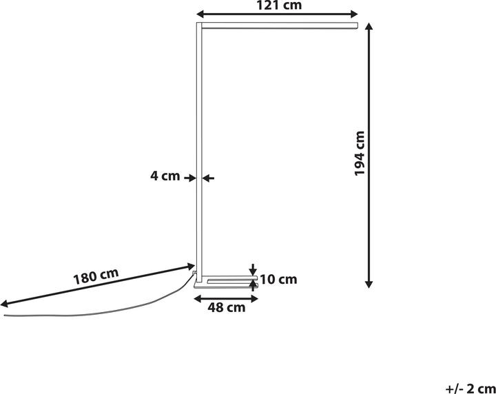 Produktbild Beliani Stehlampe LED (10800 lm, E27)
