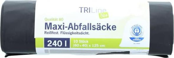 Produktbild Triline Schwerlastsäcke 240,0 l schwarz 60,0 µm, 10 St. (10x, 240 l)