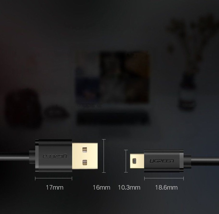 Produktbild Ugreen USB A — Mni USB (1.50 m, USB 2.0)