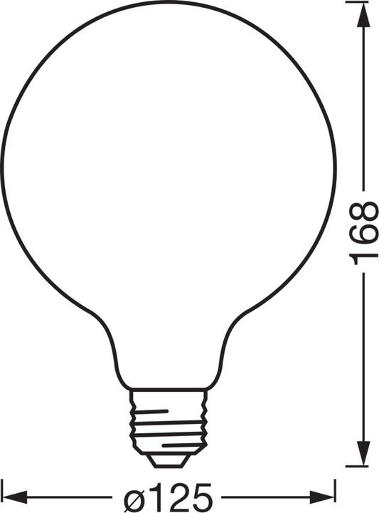 Produktbild Osram SMART+ MATTER FILAMENT CLASSIC shapes DIMMABLE 6W 824 FILAMENT GOLD DIM E27 (E27, 680 lm, 4x)