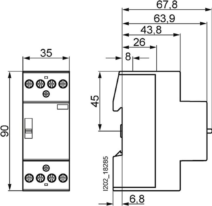 Produktbild Siemens Insta Contactor 4NO AC 230V, 400V 25A