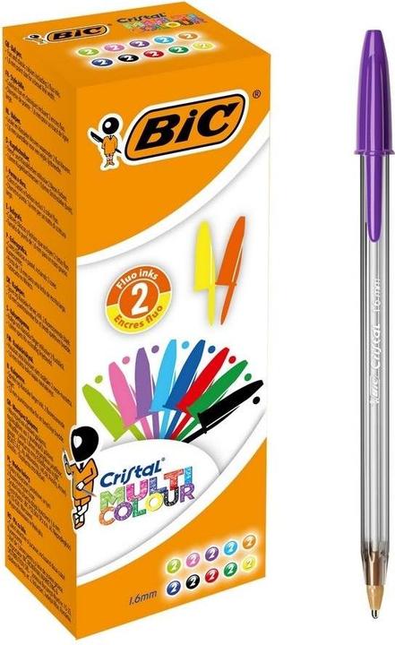 Actual product image Bic Biros ® Cristal® Multicolor, 0.6 mm, assorted (20x)