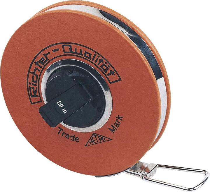 Richter Steel measuring tape Metri 20 m white lacquered in capsule Start A Accuracy II (20 m)