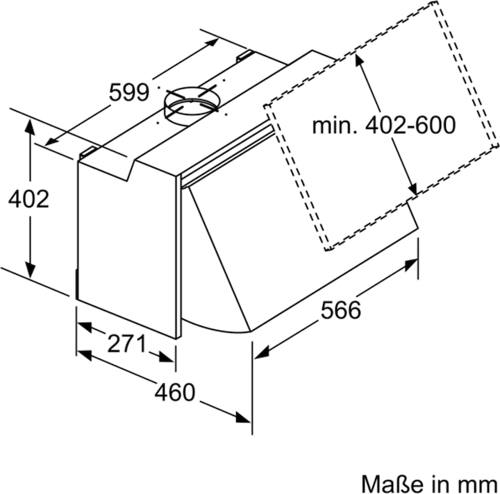 Produktbild Bosch Hausgeräte DEM63AC00 (Wandhaube)