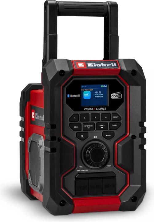 Einhell Baustellenradio Akku-Radio TE-CR 18 Li DAB+/FM/BT, Solo (DAB+, FM, Bluetooth, Airplay)