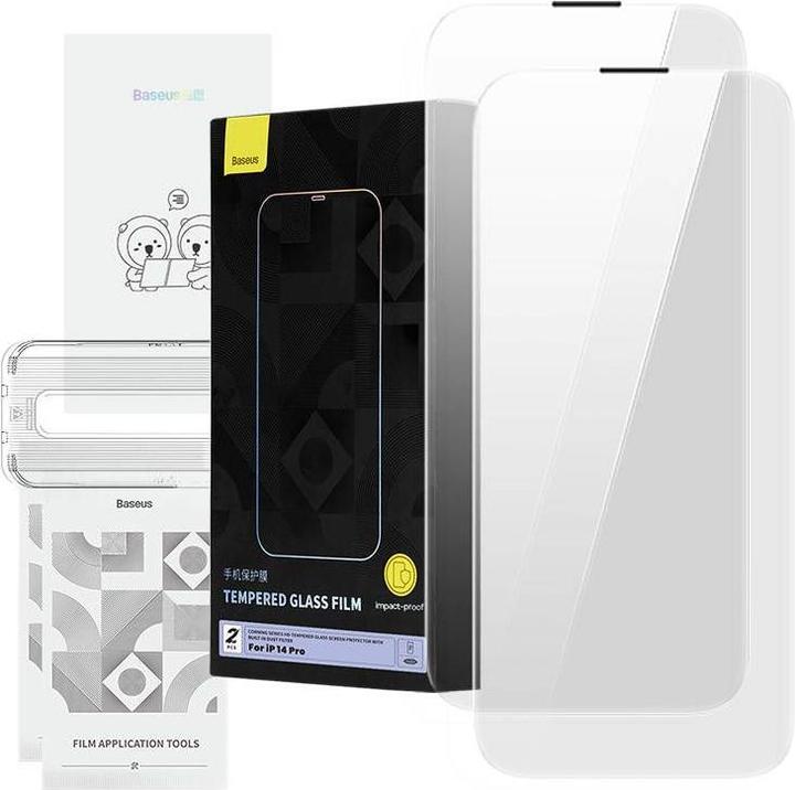Image du produit Baseus Verre trempé Corning pour iPhone 14 Pro avec filtre anti-poussière intégré (Apple iPhone 14 Pro)