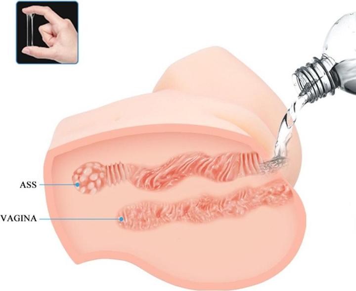 Actual product image Crazy Bull Vibrating Vagina and Ass Masturbator Samantha