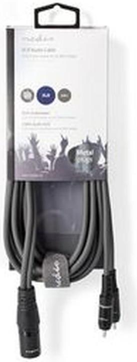 Image du produit Nedis Câble audio XLR XLR 3 pôles mâle - 2X RCA Mac (3 m, Câbles XLR)
