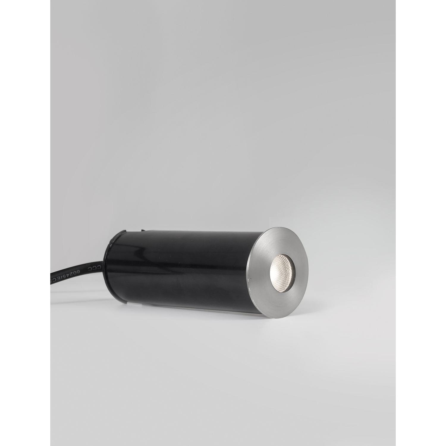 Thumbnail - Nova Luce, Gartenbeleuchtung, BANG LED Bodeneinbauleuchte Nickel 1W IP67 Warmweiss 3,7x3,7x5,3cm 9019212 (IP67)