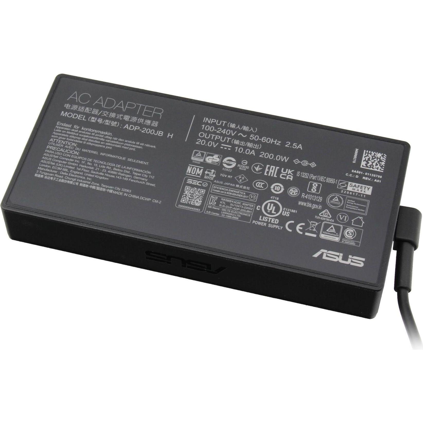 ASUS 0A001-01120700 (200 W), Notebook Netzteil, Schwarz