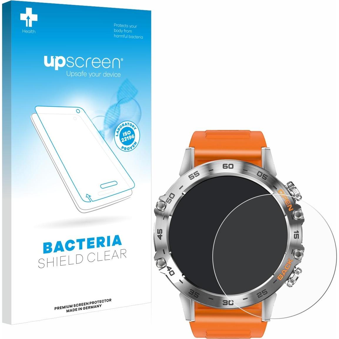 upscreen Schutzfolie Displayschutz Displayschutzfolie Folie Klar antibakteriell, Smartwatch Schutzfolie, Transparent