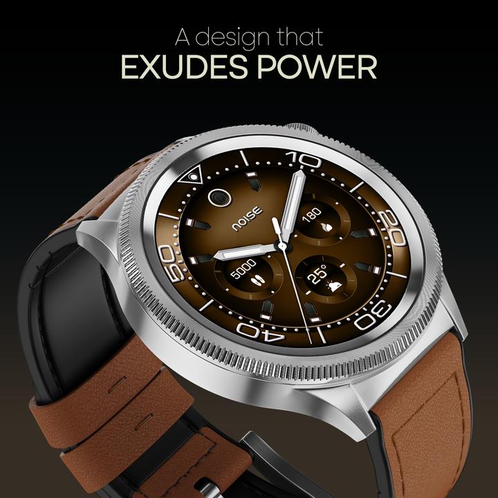 Actual product image Noise NoiseFit Halo 2 Smartwatch Vintage Brown (42 mm)