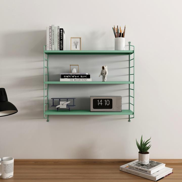 Actual product image En.Casa Modular wall shelf Strängnäs set of 3 pastel green