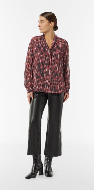 Actual product image Comma Bluse Chiffon-Bluse mit All-over-Print und Schluppe (34)