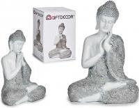 Produktbild Giftdecor sitzender buddha harz hände gross bl/ teller