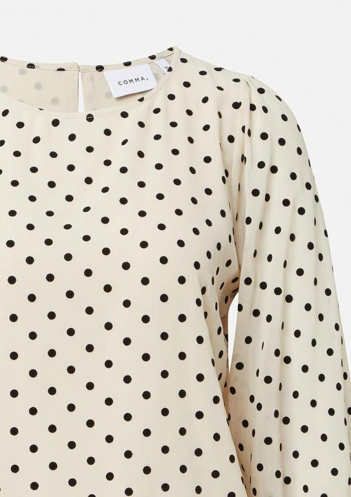 Immagine prodotto Comma Bluse Chiffonbluse mit Polka Dots und Elastiksaum (46)