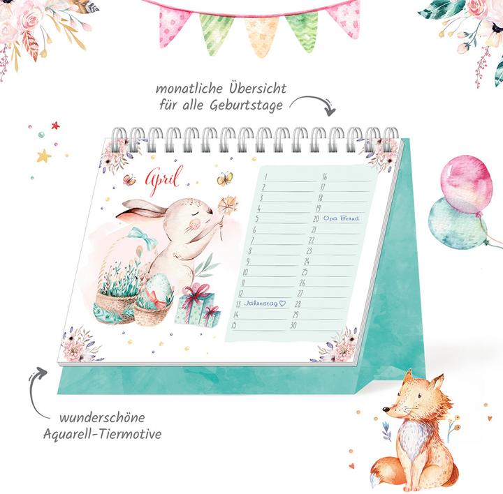 Immagine prodotto Calendario dei compleanni Amici della foresta