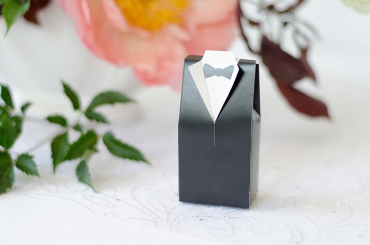 Produktbild Partydeco Boxes Groom, black, without text (1 pkt / 10 pc.) (10 Stück)