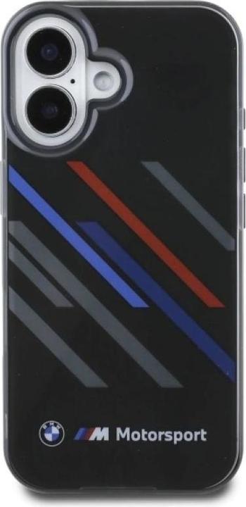 Produktbild BMW BMHCP16M23HTRAK iPhone 16 Plus 6.7" czarny/black hardcase Motosport IML Random Stripes (Apple iPhone 16 Plus)