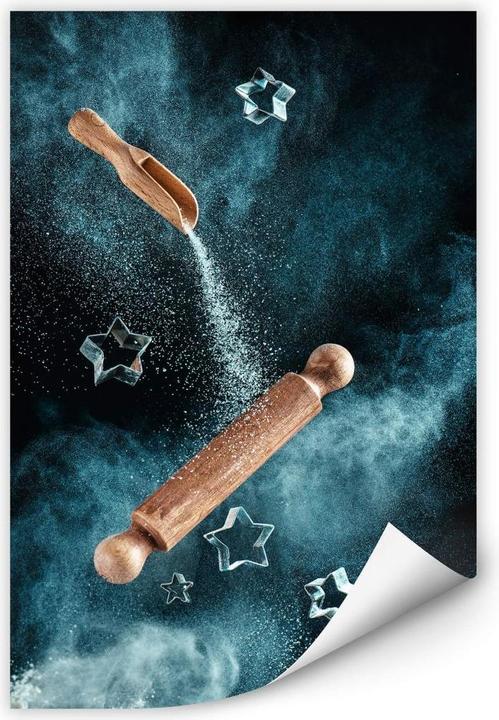 Image du produit Trenddeko Kitchen mess : Cookies en forme d'étoile (40 x 60 cm)