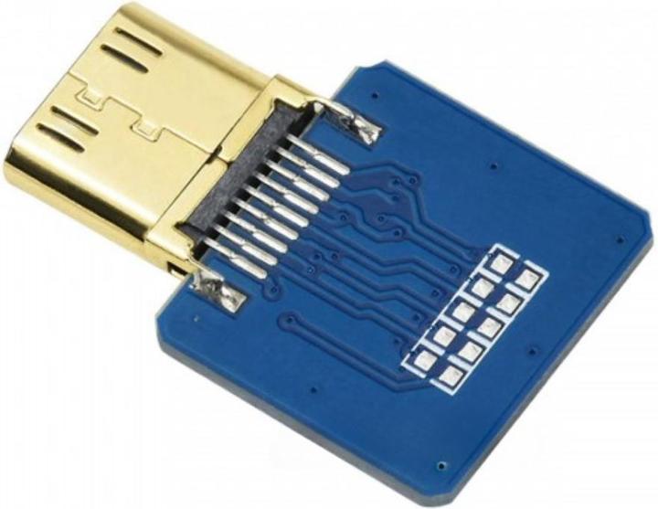 Produktbild WaveShare Mini HDMI Male Stecker horizontal (HDMI)