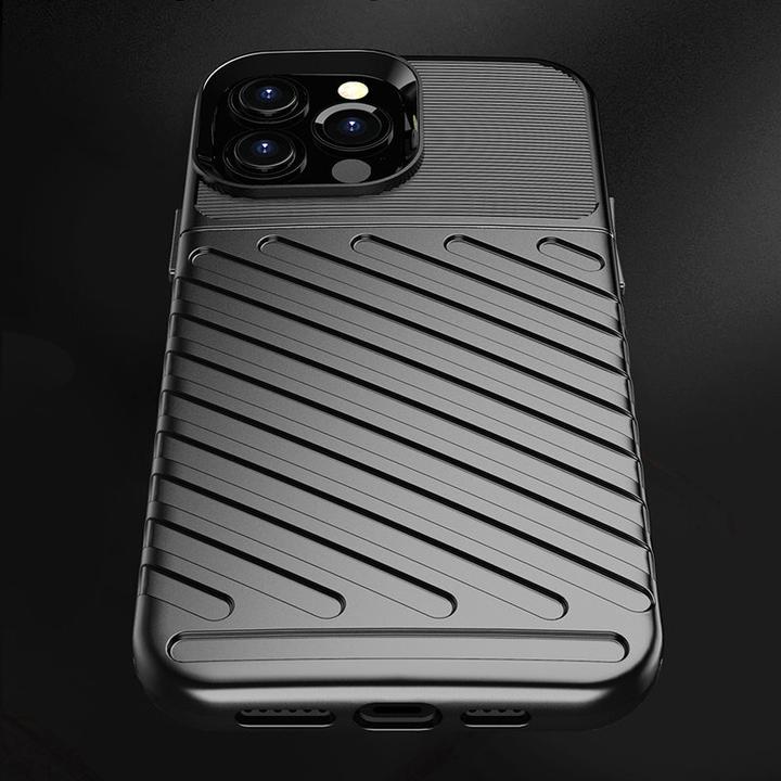Produktbild Hurtel Thunder Case Flexibel Robuste Panzer Handyhülle TPU Schutzhülle für iPhone 13 Pro Max schwarz (Apple iPhone 13 Pro Max)