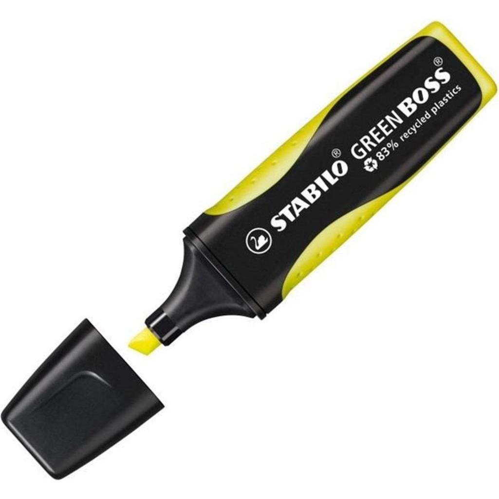 STABILO, Marker, Green Boss (Gelb, Schwarz, 5 mm, 10 x)