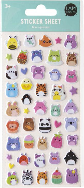 Immagine prodotto I Am Creative Mini-Sticker Puffy Tier, 9 x 21 cm (1 Adesivo)