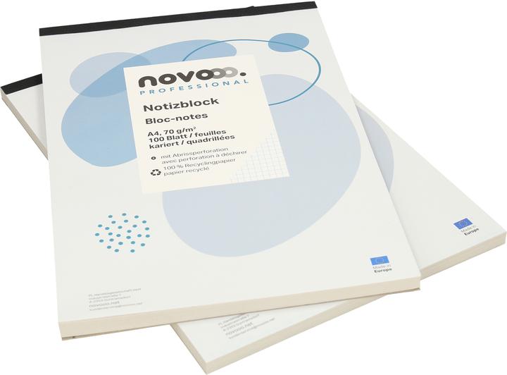 Produktbild Novooo Notizblock A4 (A4, Kariert)
