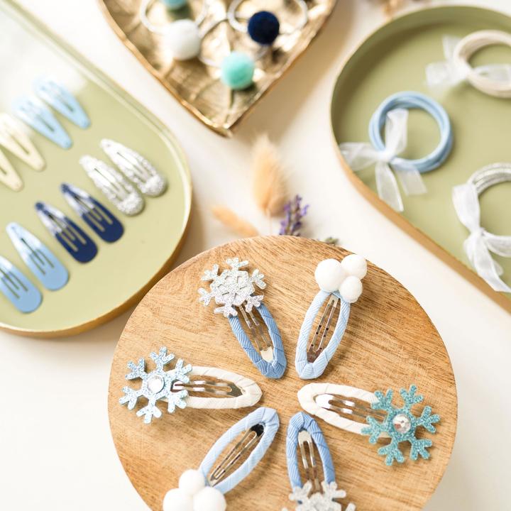 Image du produit Papierdrachen 48 barrettes & élastiques à cheveux - Princesse des neiges (Élastiques à cheveux)