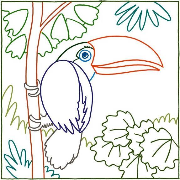Produktbild Zauberpapier Malbuch Tierisch was los