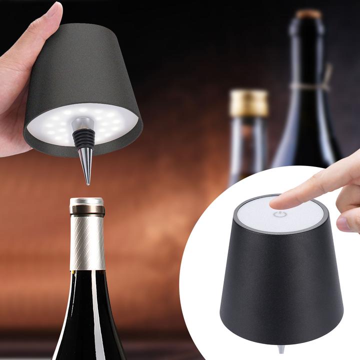 Immagine prodotto Casativo Akku Flaschenlampe, dimmbar, 3 Lichtfarben, schwarz