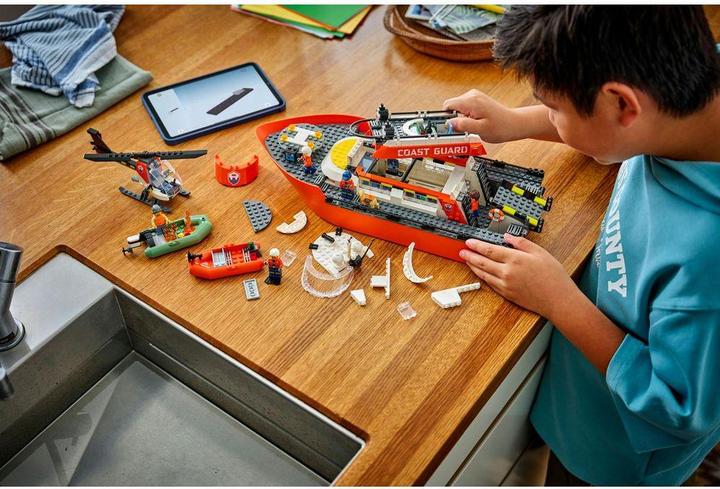 Image du produit LEGO Rettungsboot der Küstenwache mit Hubschrauber (60504, LEGO City)