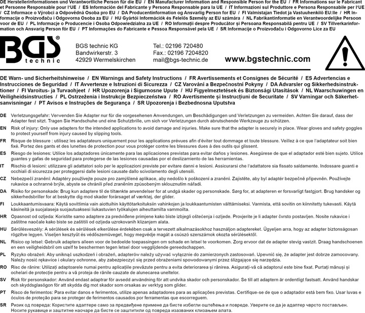 Produktbild BGS Adapter-Satz 6-tlg.