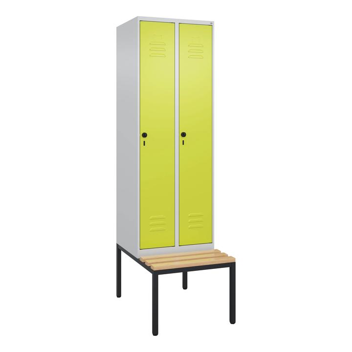 Produktbild C+P Garderobenschrank Classic Plus, Abteilbreite 30 cm, mit Sitzbank (60 cm, 185 cm)