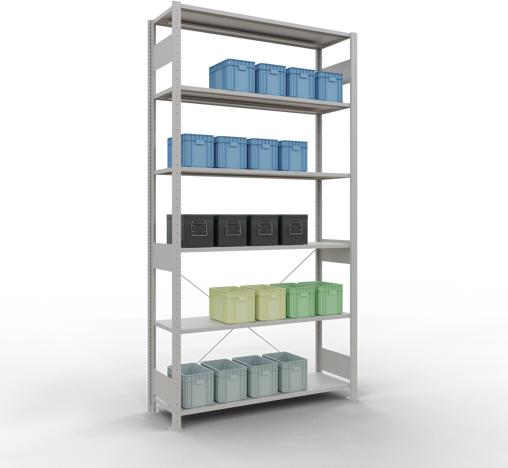 Actual product image Schulte Lagertechnik MULTIplus150 basic racking system with cross braces