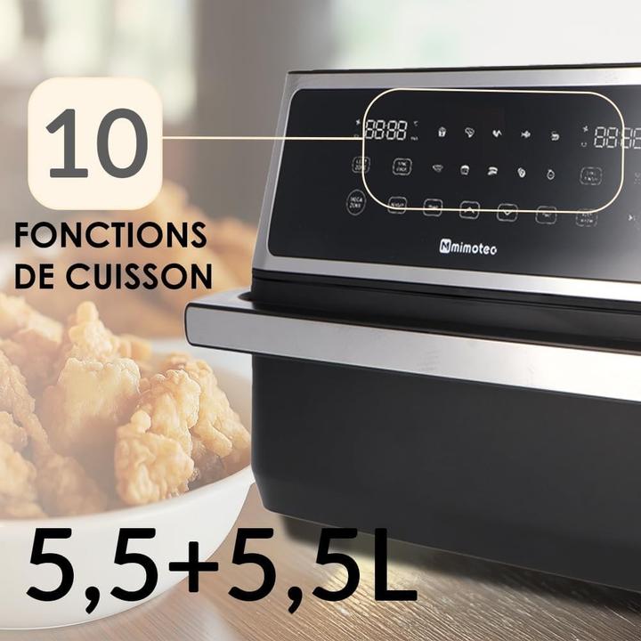 Produktbild M Mimotec Luftfriteuse ohne Öl, Touchscreen, 10 Programme, 2850 W, gesundes Kochen