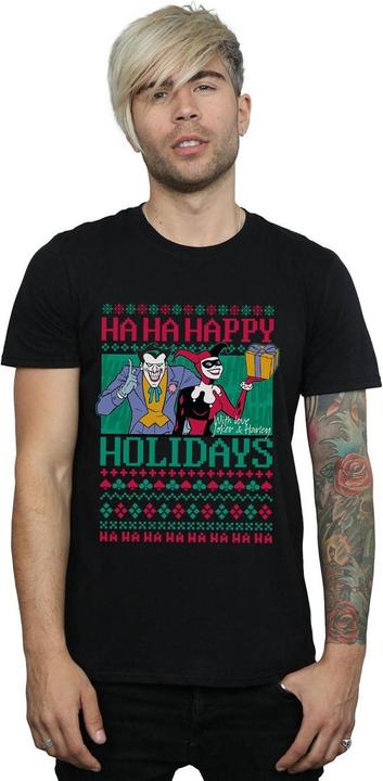 Produktbild Joker And Harley Quinn Ha Ha Happy Holidays TShirt (XXL)