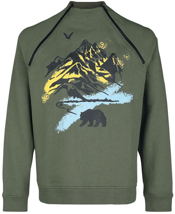 Produktbild RED by EMP Sweatshirt mit seitlichen Reissverschlüssen (M)