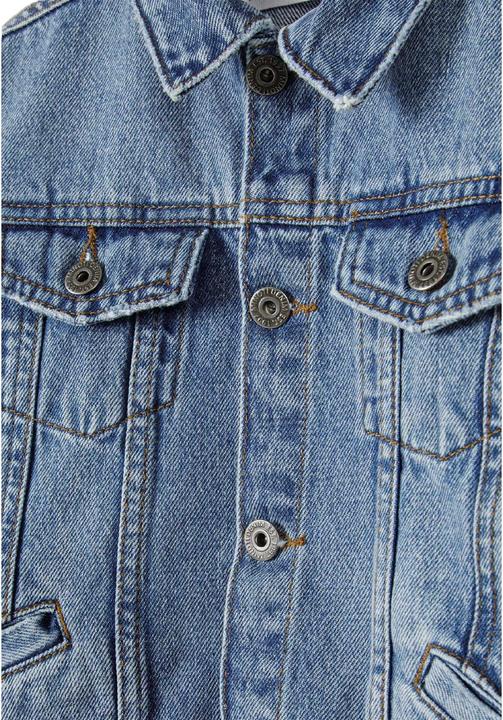 Actual product image Minoti Boys Plain Button Front Denim Jacket (116)