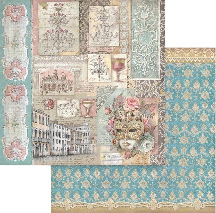 Produktbild Stamperia Scrapbook-Block "Venice" (190 g/m²)