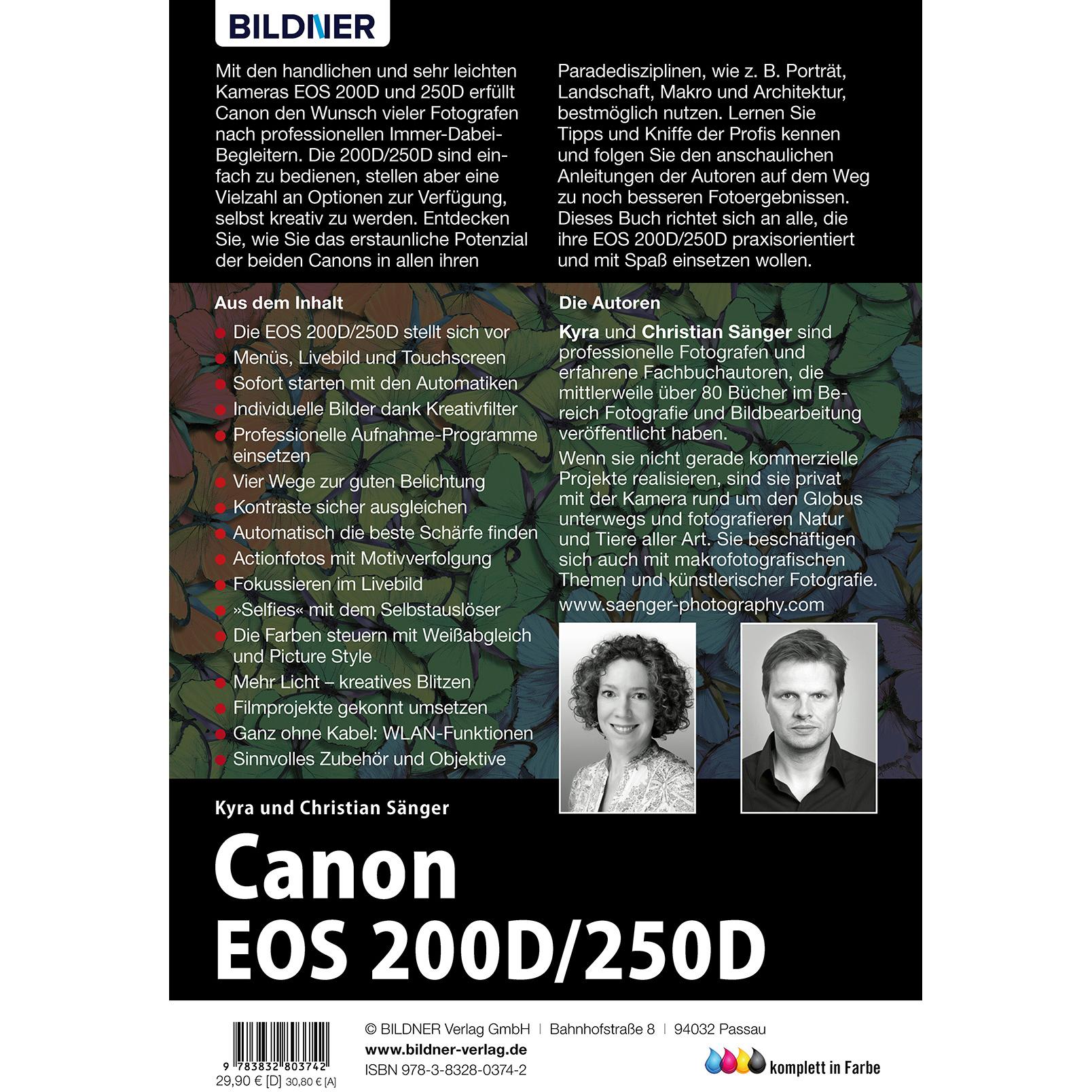 Thumbnail - Canon EOS 200D / 250D, Sachbücher von Kyra Sänger, Christian Sänger, Christian Bildner