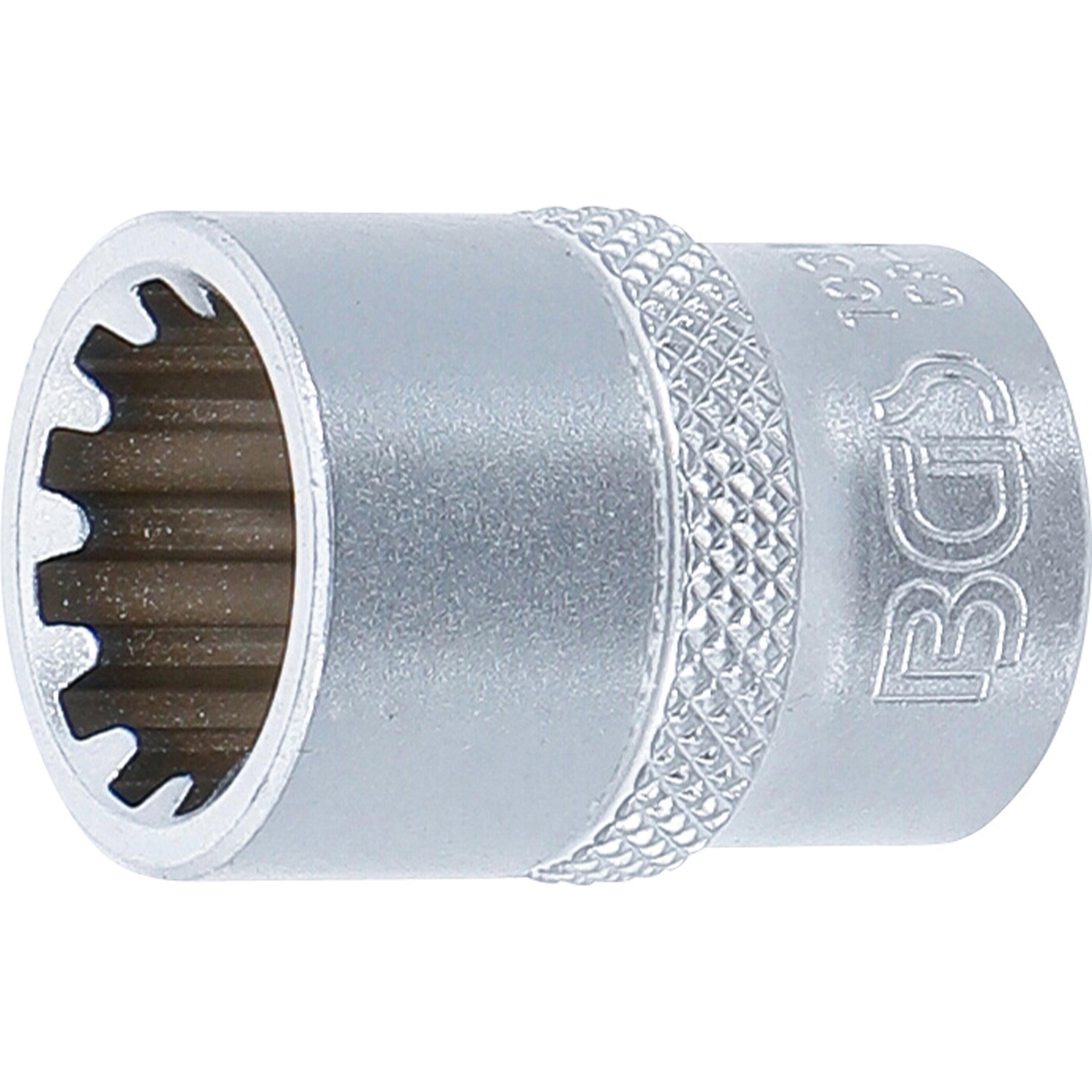 BGS, Steckschlüssel + Stecknuss, Steckschlüssel-Einsatz Gear Lock Antrieb Innenvierkant 10 mm (3/8") SW 14 mm (14 mm)