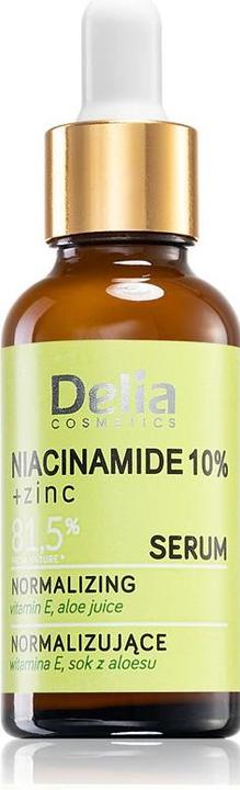 Delia Cosmetics NIACINAMIDE 10%+ZINC Dag & Nacht Normaliserend Serum (30 ml)